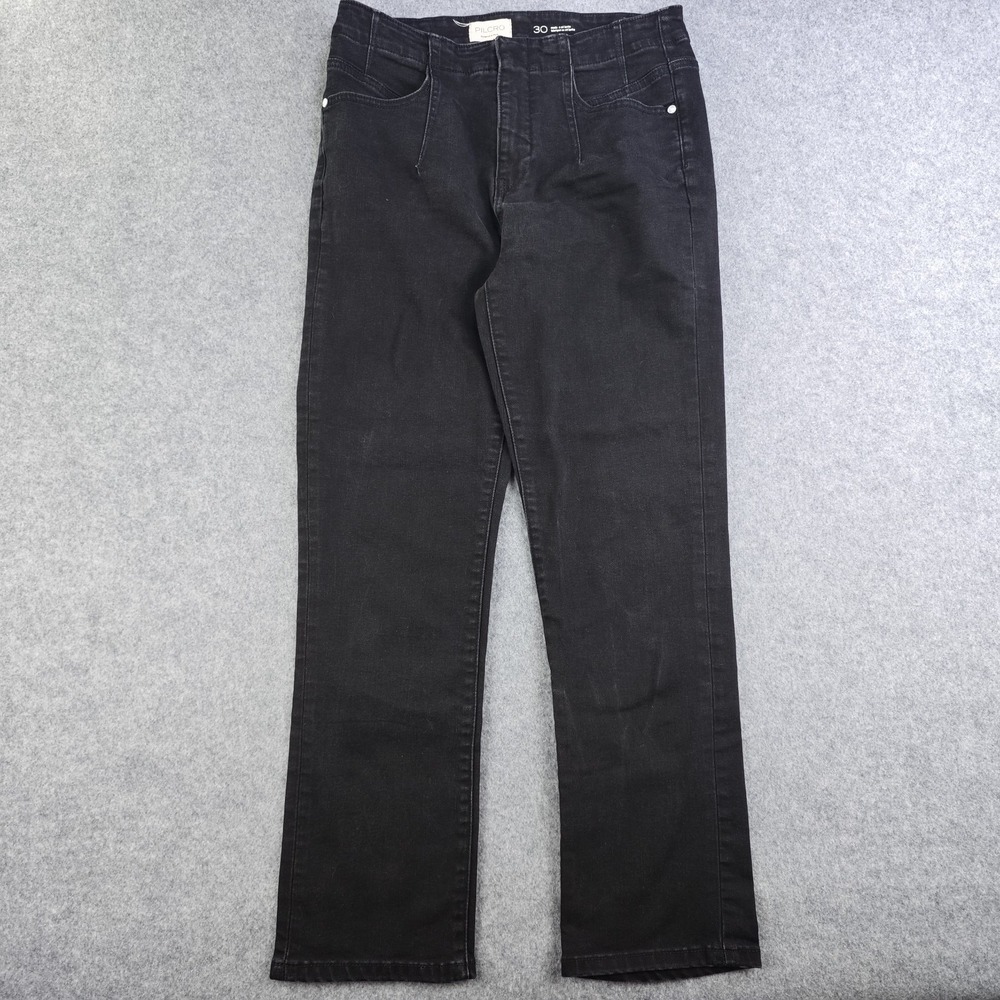 Pilcro Anthropologie Jeans‎ Women's 30 Black High Rise Straight Leg Stretch